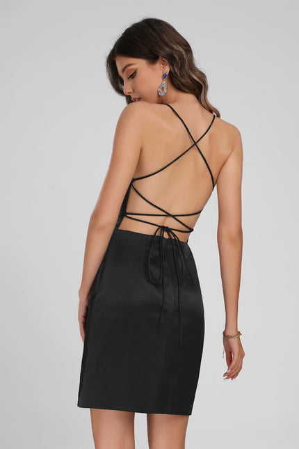 Robe Chic Satinée Ajustée - gallery 2