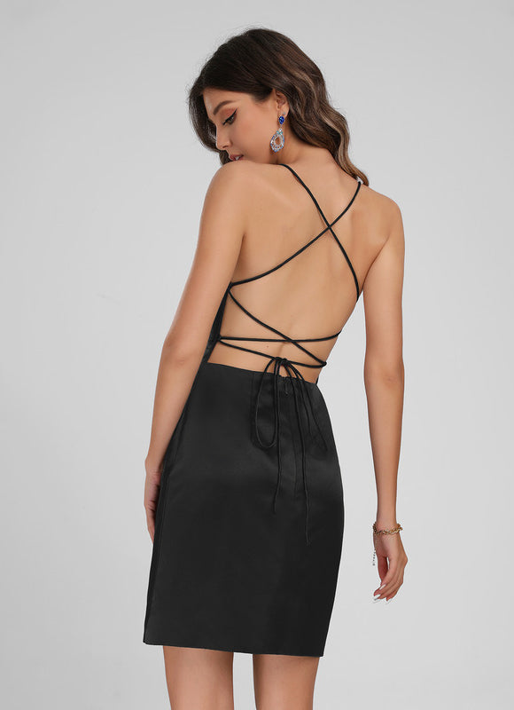 Robe Chic Satinée Ajustée - gallery 2