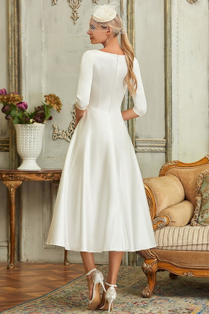 Robe Chic Élégance Satinée Midi - gallery 2