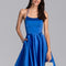 Robe Chic Marine Satinée Élégante