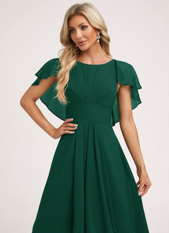 Robe Chic Élégance Émeraude Flottante - gallery 3