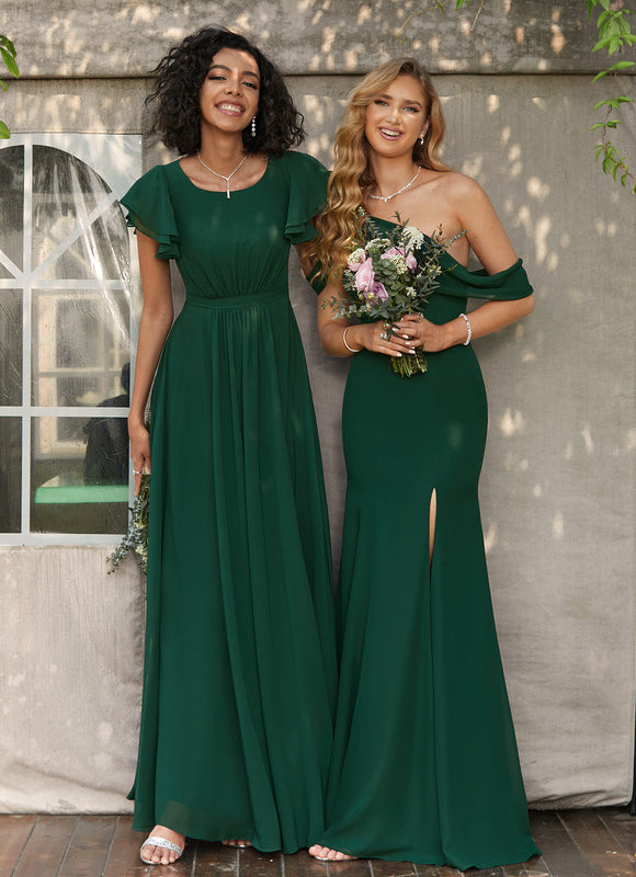 Robe Chic Mousseline Drapée - gallery 2