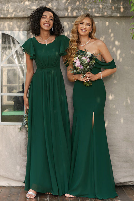 Robe Chic Mousseline Drapée - gallery 2