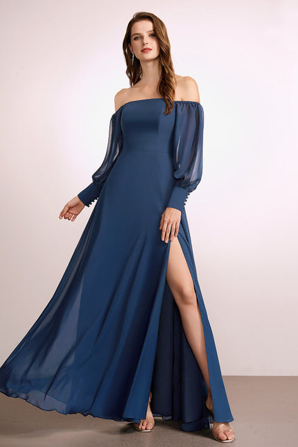 Robe Chic Mousseline Émeraude - gallery 3