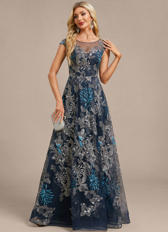 Robe Chic Florale Bleu Nuit - gallery 3