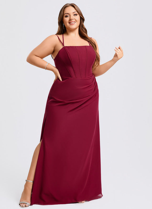 Robe Chic Sirène Bordeaux - gallery 7