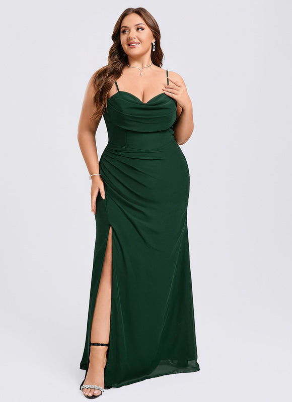 Robe Chic Longue Émeraude - gallery 7