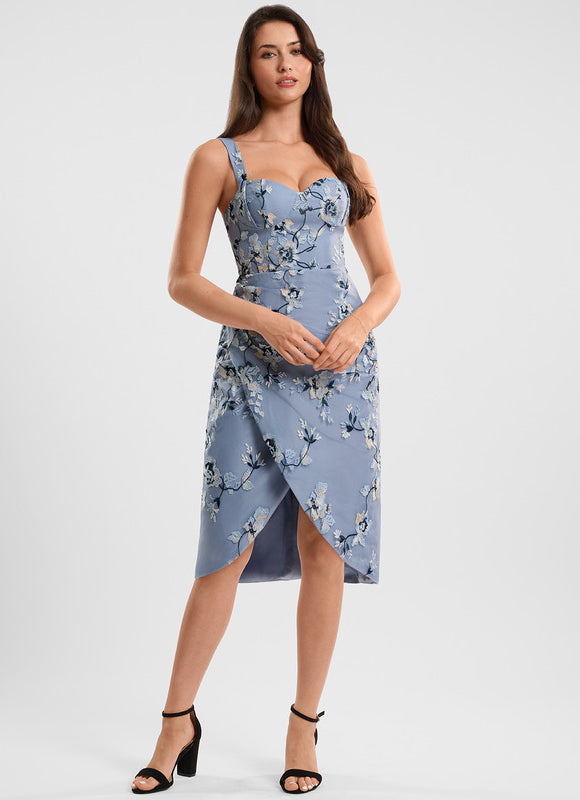 Robe Chic Floral Bleu - gallery 2
