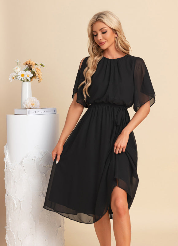 Robe Chic Noire Aérée - gallery 4