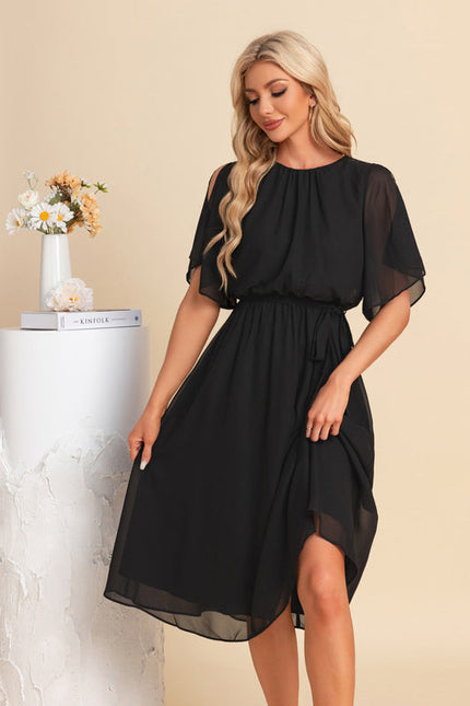 Robe Chic Noire Aérée - gallery 4