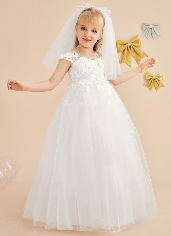 Robe Chic Florale Tulle - gallery 2