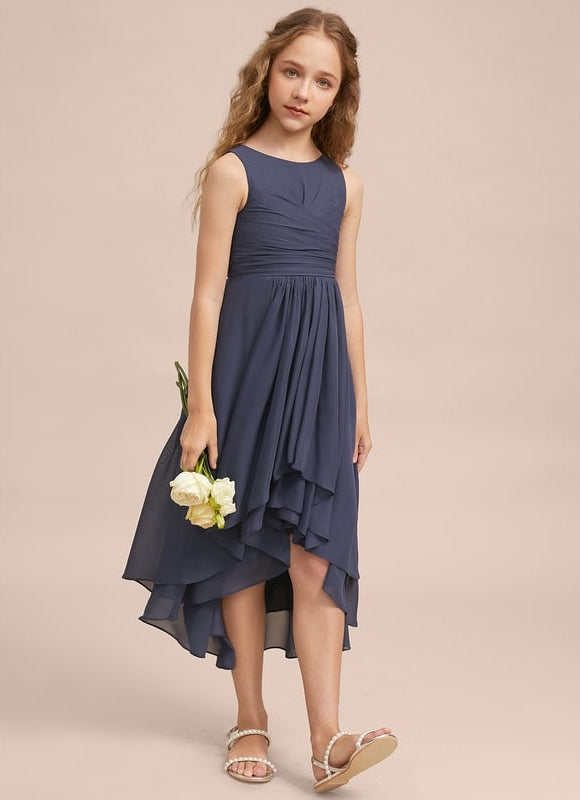 Robe Chic Bleu Nuit Élégant - gallery 1