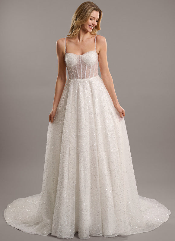 Robe Chic Étoilée Satinée - gallery 1