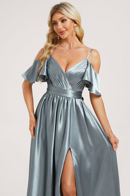Robe Chic Satinée Aérienne - gallery 1
