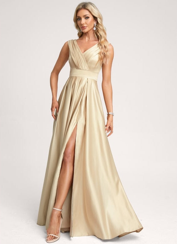 Robe Soirée Dorée Chic - gallery 2