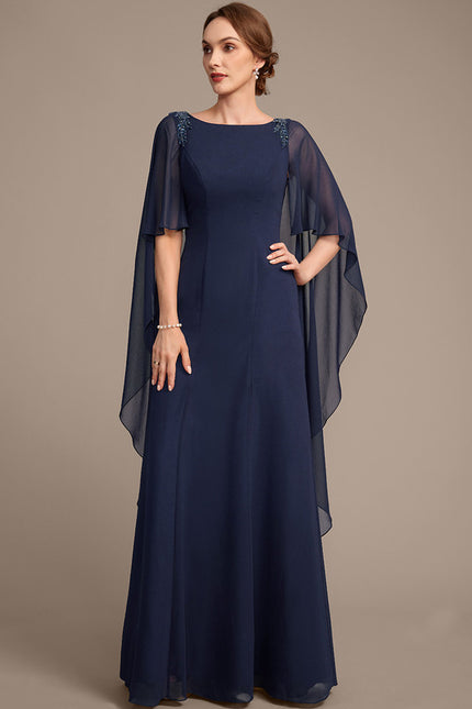 Robe Chic Bleu Nuit Élégante - gallery 3