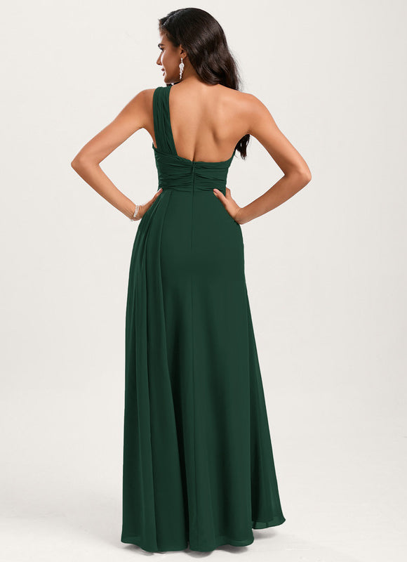 Robe Chic Asymétrique Beige - gallery 1