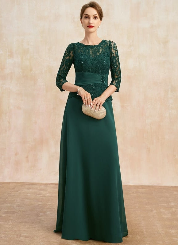 Robe Chic Vert Sombre Chic - gallery 3