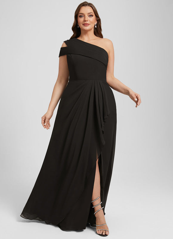Robe Chic Noire Drapée - gallery 6