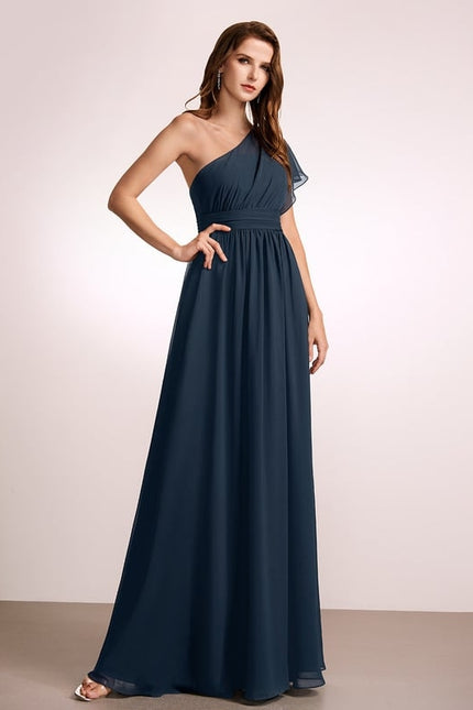 Robe Chic Asymétrique Beige - gallery 2