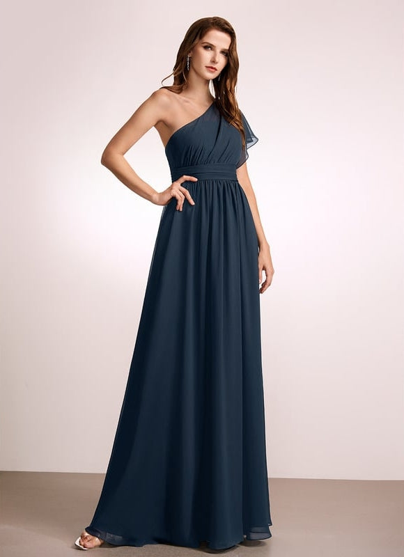 Robe Chic Asymétrique Beige - gallery 2