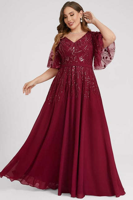 Robe Chic Longue Émeraude Élégante - gallery 7