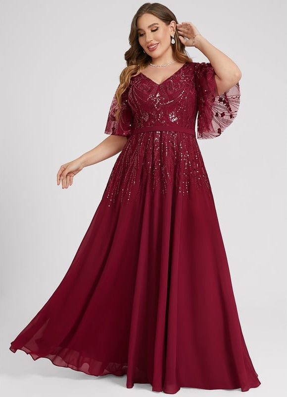Robe Chic Longue Émeraude Élégante - gallery 7