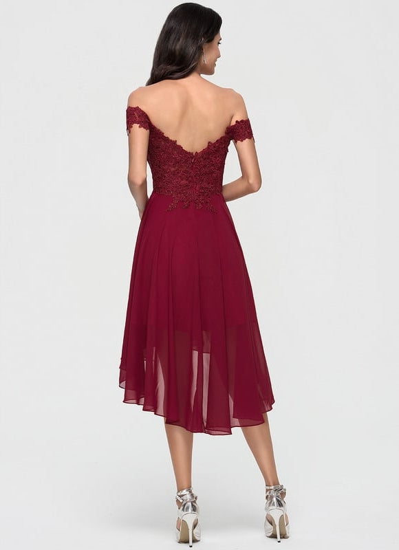 Robe Chic Élégance Rubis Aérienne - gallery 1