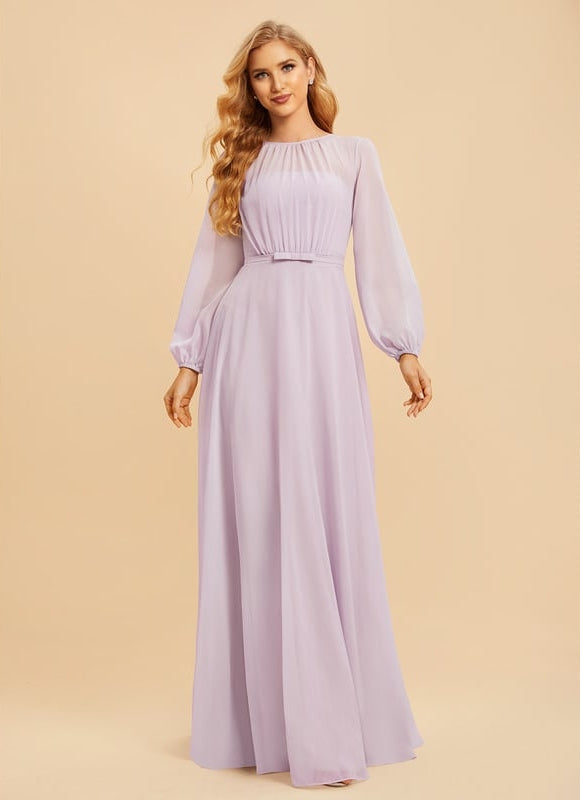 Robe Chic Lavande Flottante - gallery 5