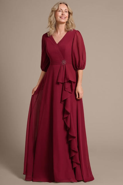 Robe Chic Mère Chic Bordeaux - gallery 4