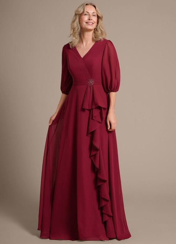Robe Chic Mère Chic Bordeaux - gallery 4