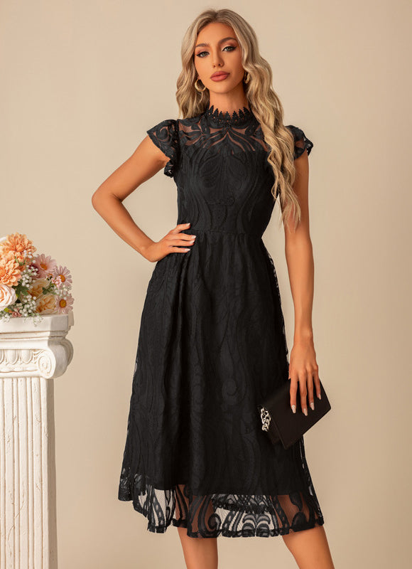 Robe Chic Dentelle Illusion - gallery 7