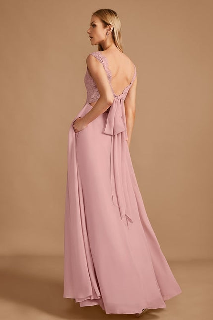 Robe Chic Élégance Rosée - gallery 5
