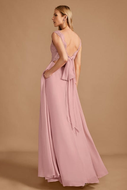 Robe Chic Élégance Rosée - gallery 5