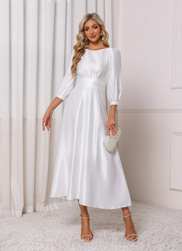 Robe Chic Blanche Pour Mariage - gallery 1