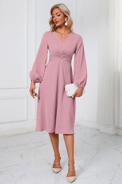 Robe Chic Midi Épurée - gallery 5