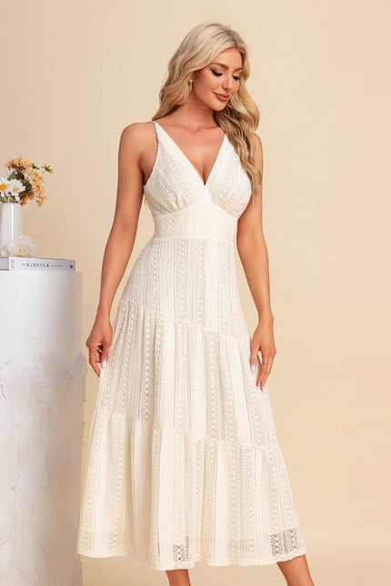 Robe Chic Mi-Longue Ajourée - gallery 6