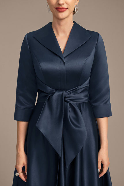 Robe Droite Bleu Marine Chic - gallery 7