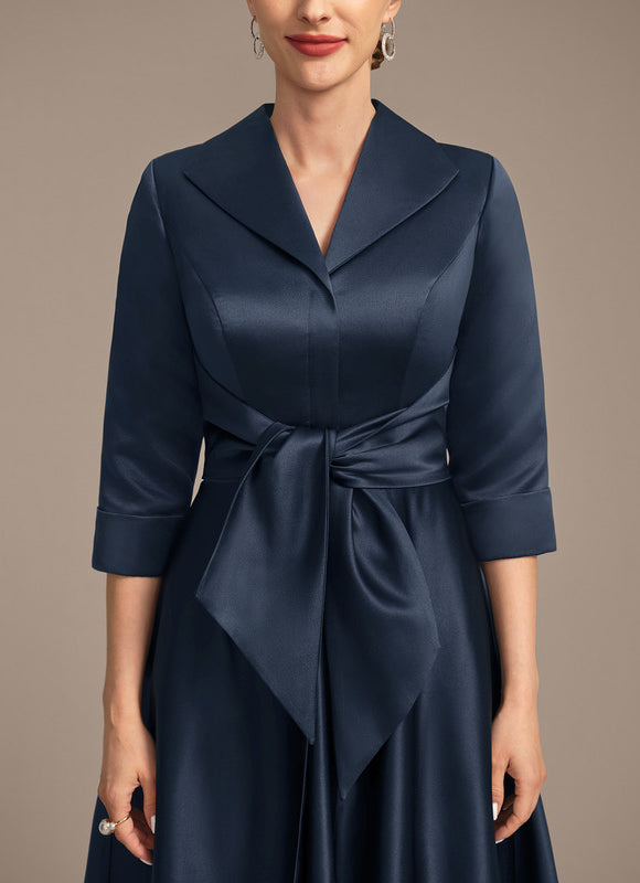 Robe Droite Bleu Marine Chic - gallery 7