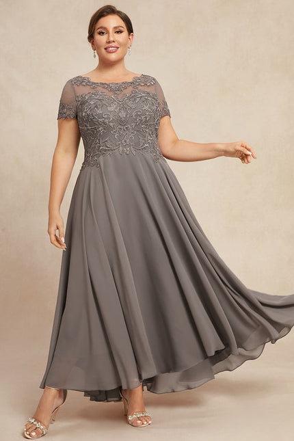 Robe Chic Illusion Grise - gallery 5