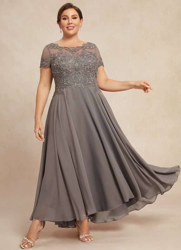 Robe Chic Illusion Grise - gallery 5