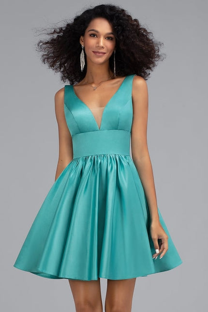 Robe En Soie Chic Courte