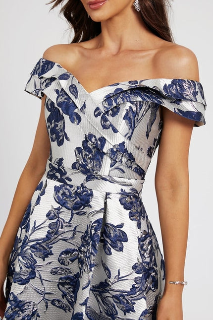 Robe Chic Fleur Satinée Élégante - gallery 4
