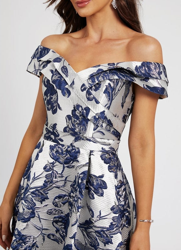 Robe Chic Fleur Satinée Élégante - gallery 4