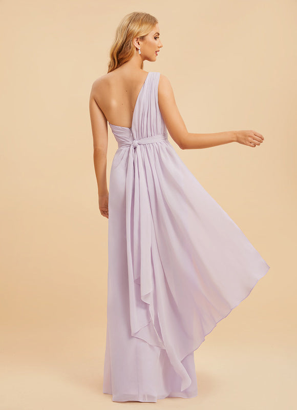 Robe Chic Asymétrique Beige - gallery 8