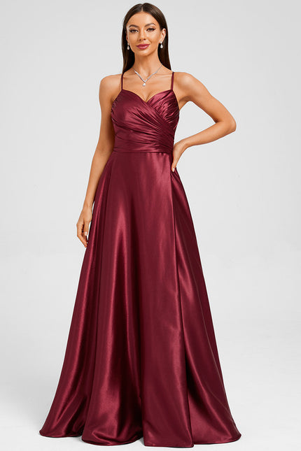 Robe Chic Satin Bleue Élégante