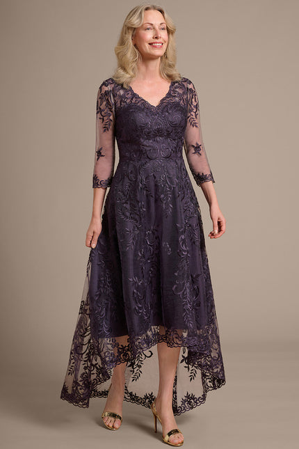 Robe Chic Dentelle Violette - gallery 5
