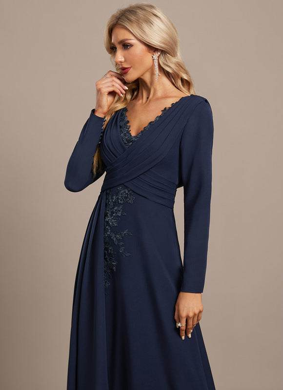 Robe Chic Marine Plissée - gallery 2