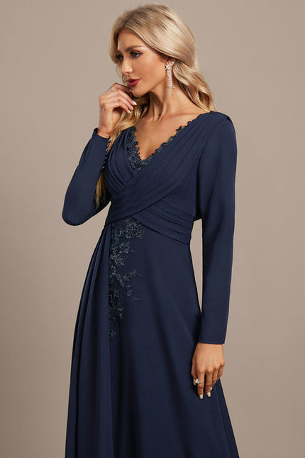 Robe Chic Marine Plissée - gallery 2