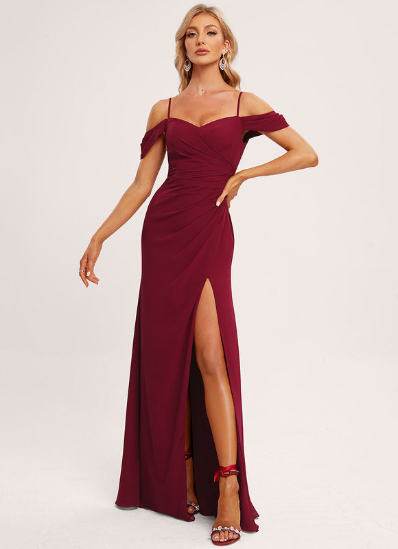 Robe Chic Épaule Dégagée